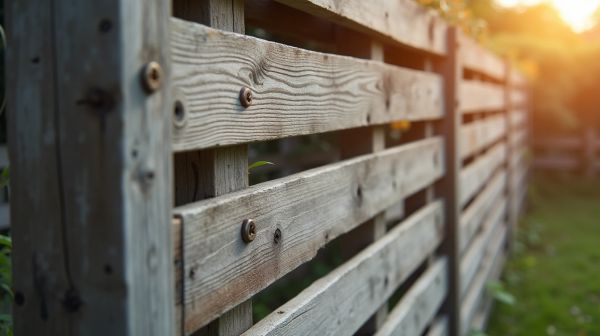 Fabrication d'une palissade durable avec des palettes récupérées